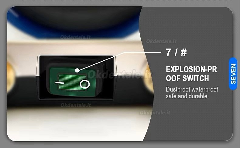 Micromotore laboratorio odontotecnico GONGYU G500 con manipolo da 50000 giri/min e pedale di controllo